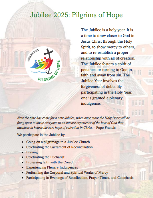 Celebrate the Jubilee St. Matthew's 2025 Events Cathedral of St